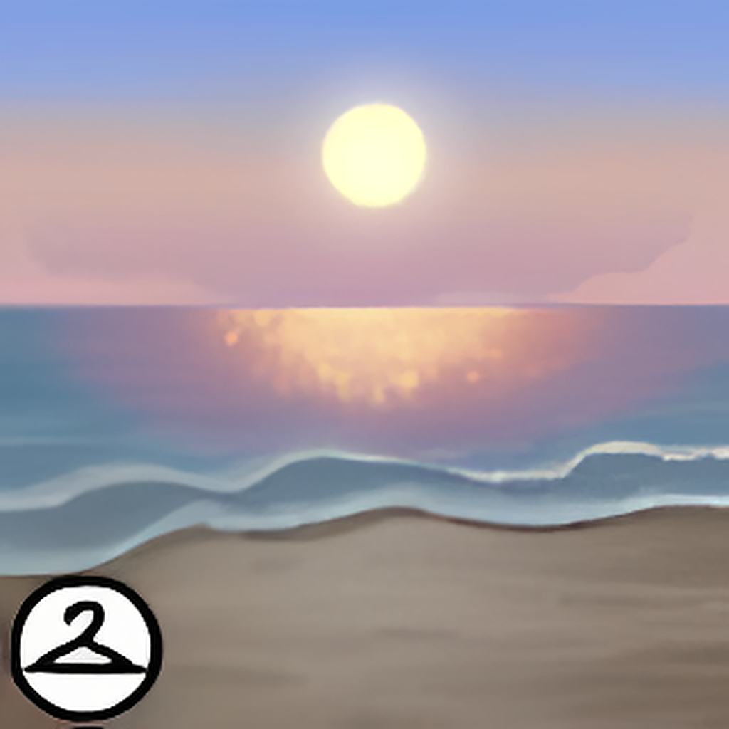 Tranquil Ocean Sunrise Background