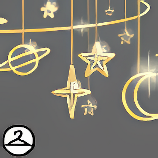 Gilded Star-Chart Garland