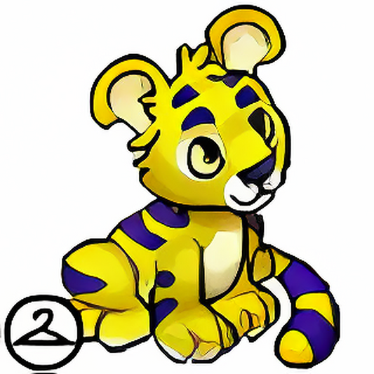 Habbo Hotel Yellow Kougra