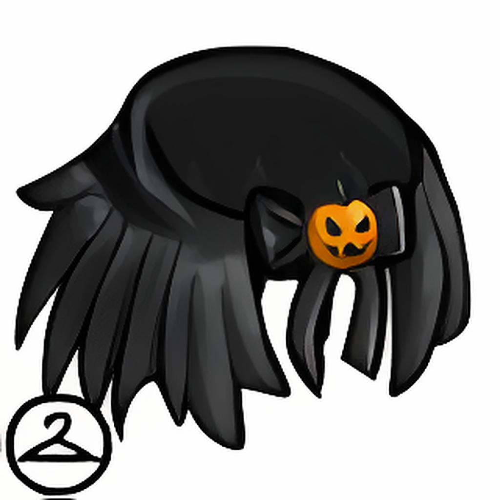 Black Halloween Caplet