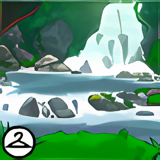 Sparkling Waterfall Background