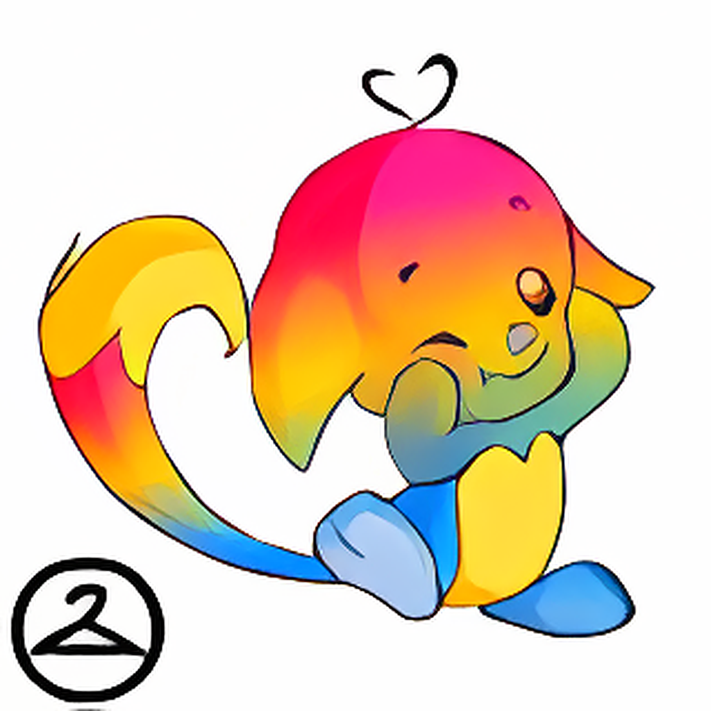 Prismatic Pansexual: Adoring Rainbow Kacheek