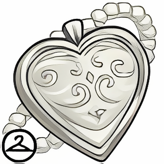 Silver Heart Locket Handheld
