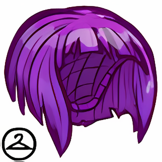Short Purple Wig