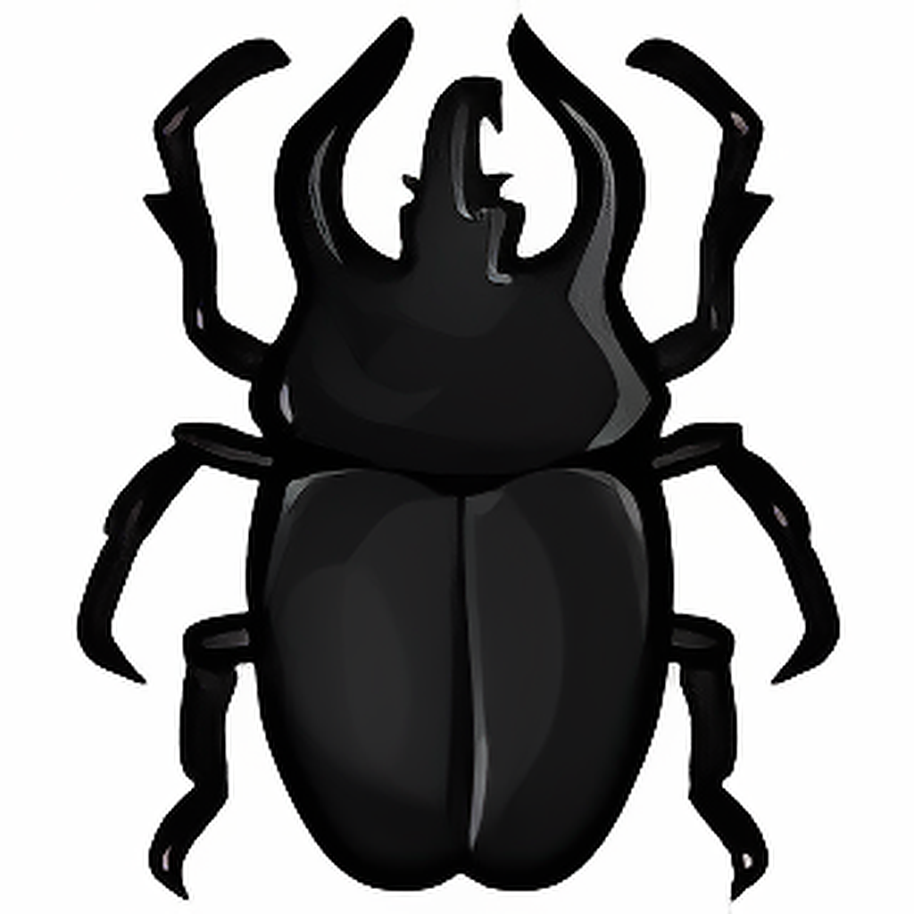 Large Black Collectable Scarab