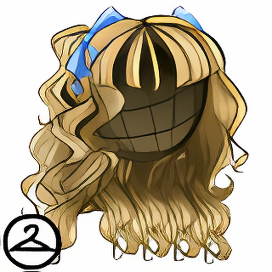 Dyeworks Blonde: Cute Pink Wig with Ribbons