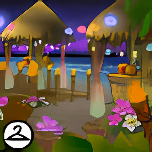 Night Time Summer Beach Gathering Background