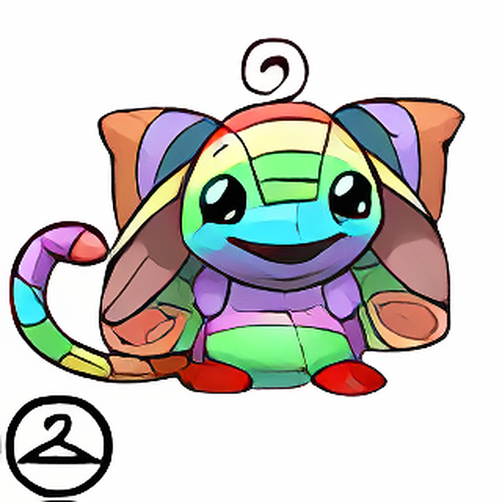 MME11-S3a: Rainbow Carmariller Handheld Plushie
