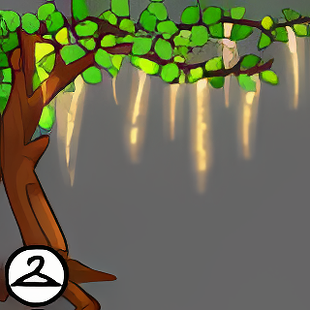 Lighted Side Tree