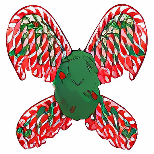 Holiday Striped Wings