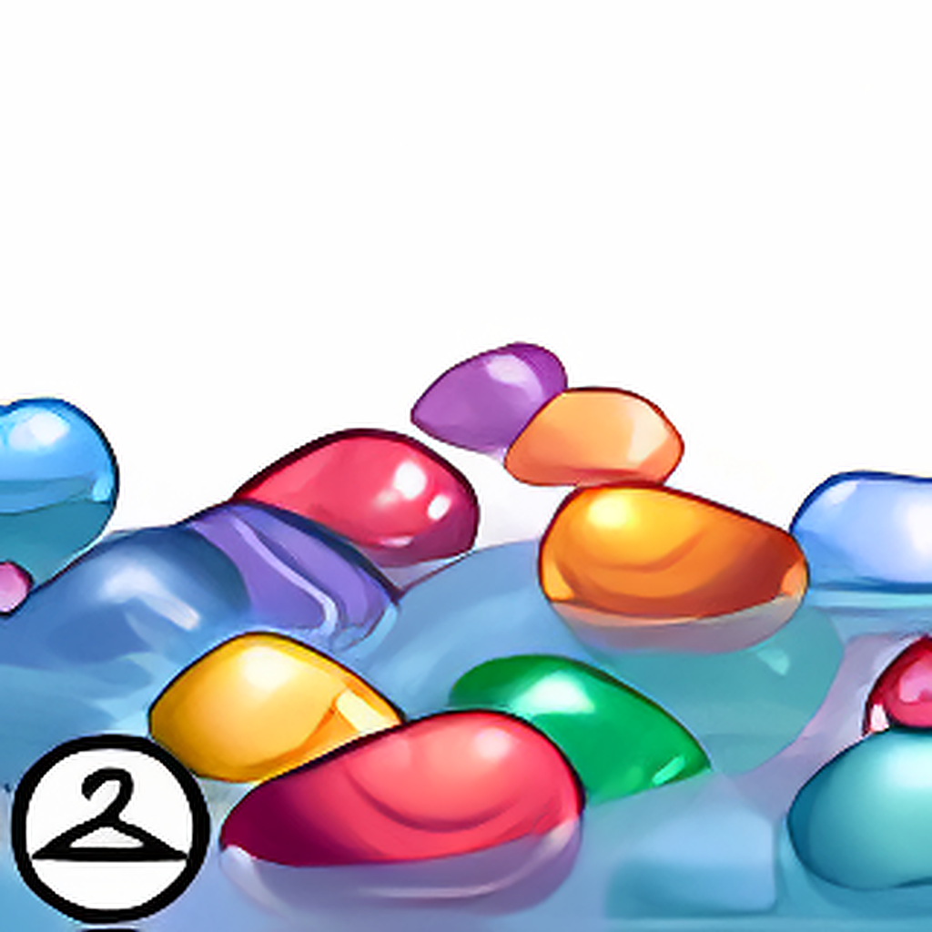Rainbow Pebble Stream Foreground