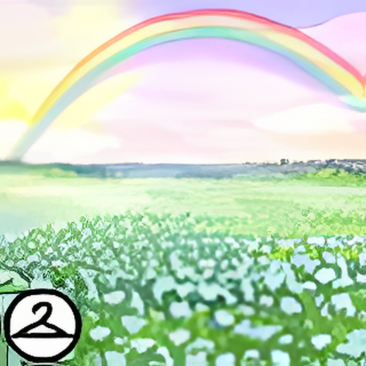 Rainbow Field Background