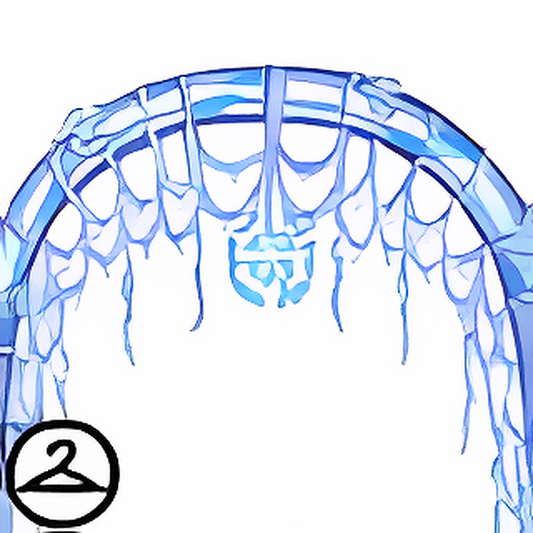 Blue Christmas Snowflake Arch