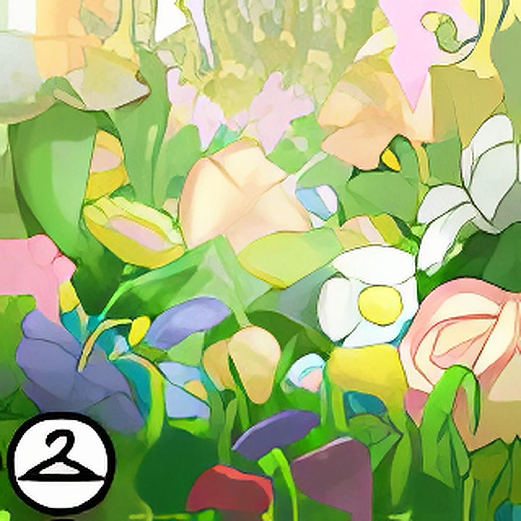 Among Flowers Background