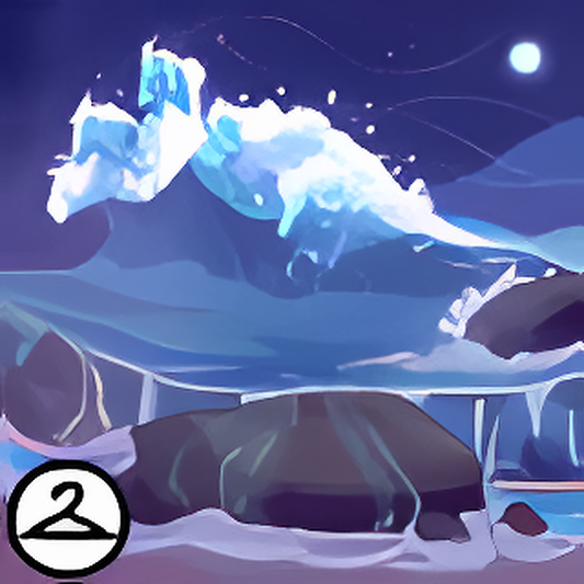 Roaring Waves of Peophins Background