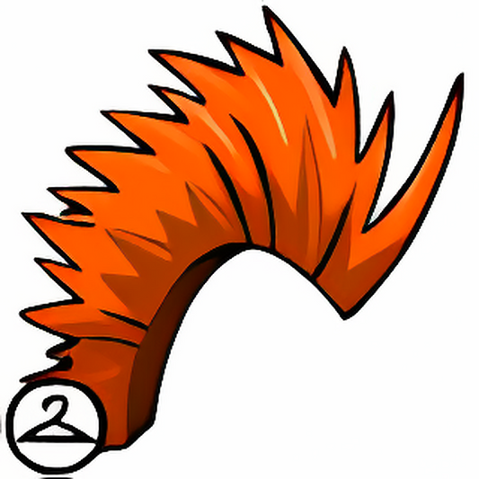 Spiky Orange Mohawk