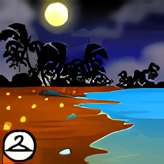 Candlelit Beach Background