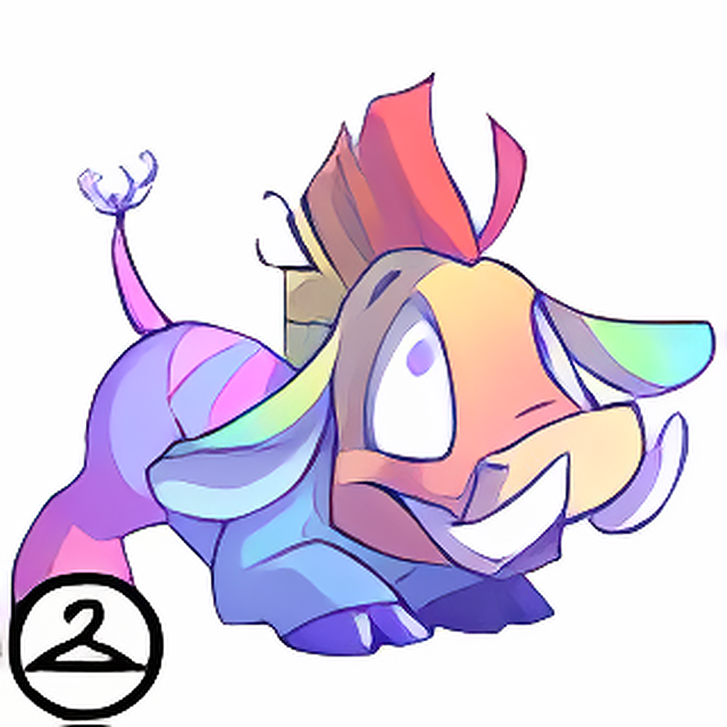 Prismatic Pastel: Adoring Rainbow Moehog