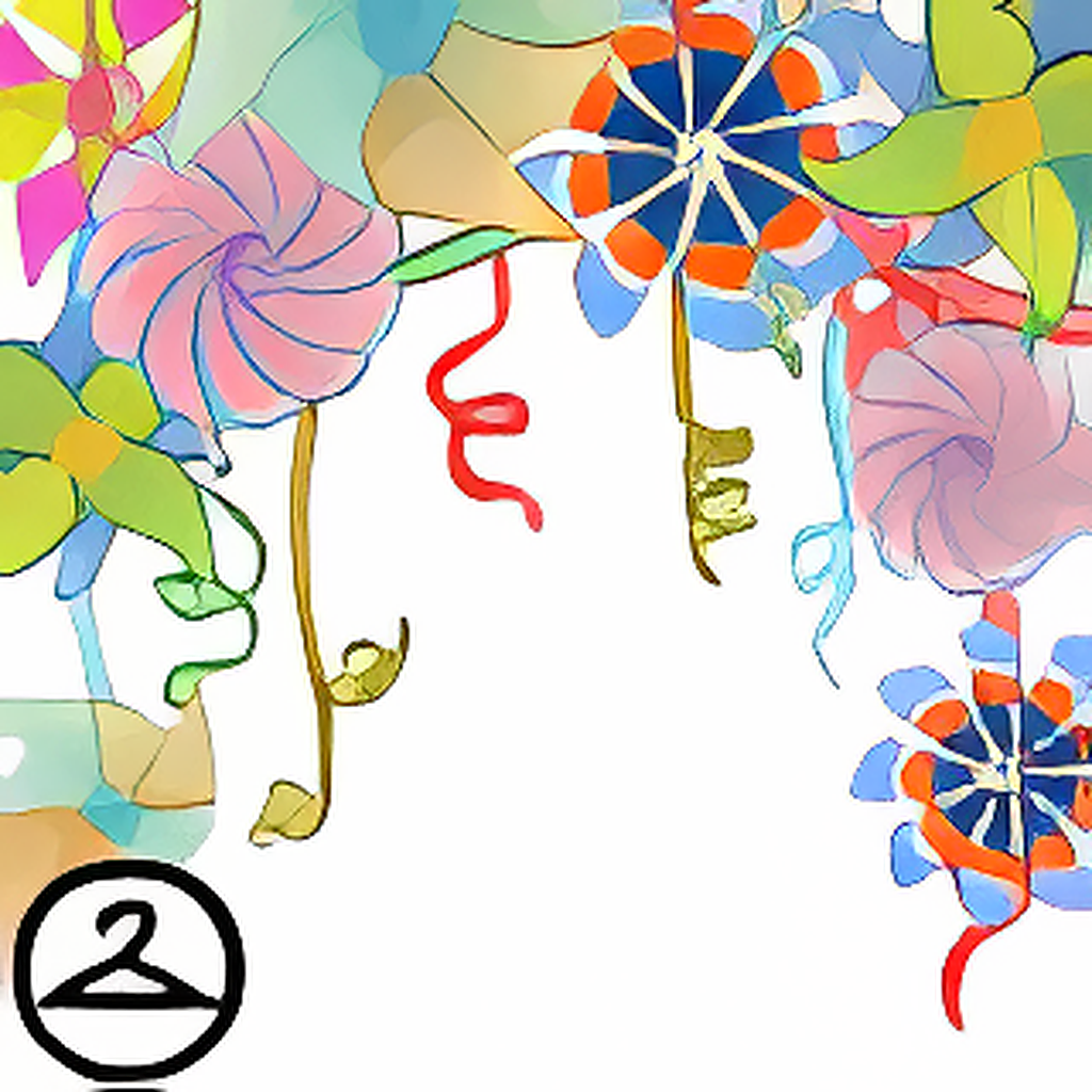 Colourful Pinwheel String Lights
