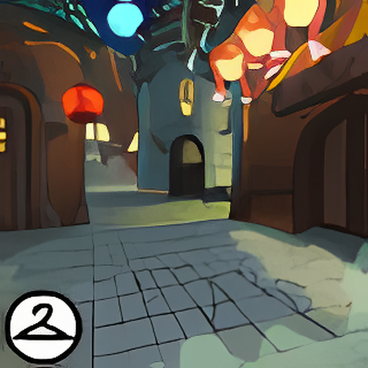 Dark Shenkuu Alley Background
