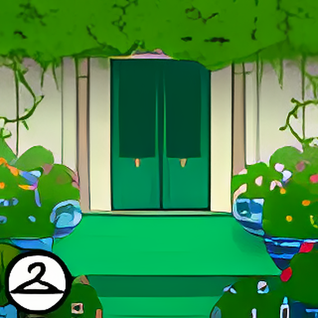 Lucky Green House Background