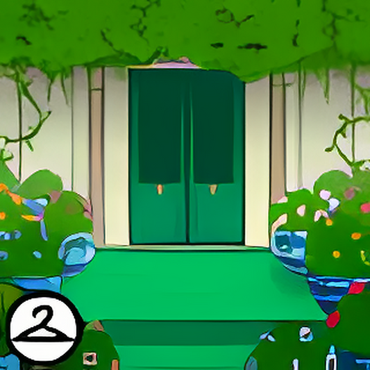 Lucky Green House Background