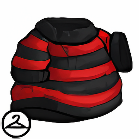 Dyeworks Black: Grunge Striped Mutant Sweater