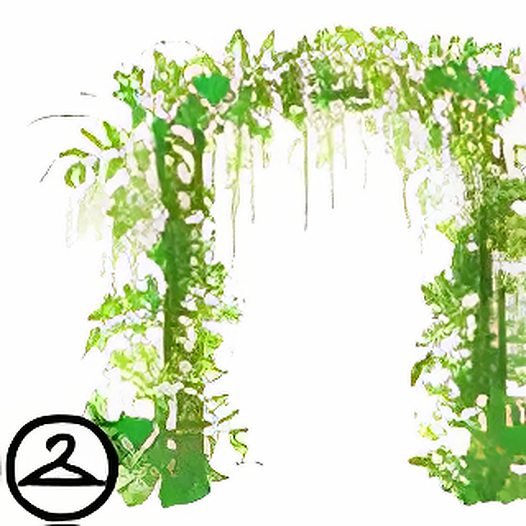 Serene Green Ivy Arch