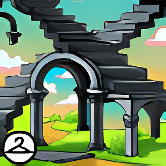 Mysterious Staircase Background