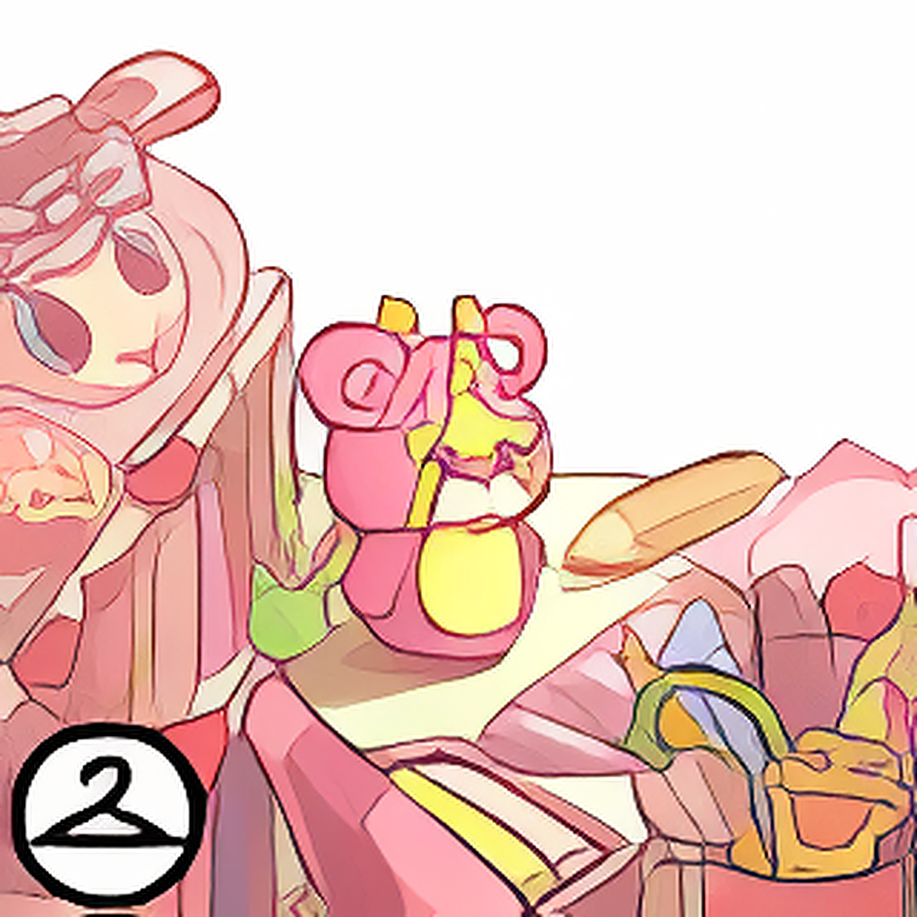 Kawaii Pastel Desk Foreground