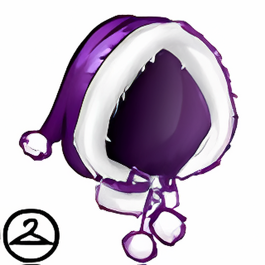 Dyeworks Purple: Wintery White Hood