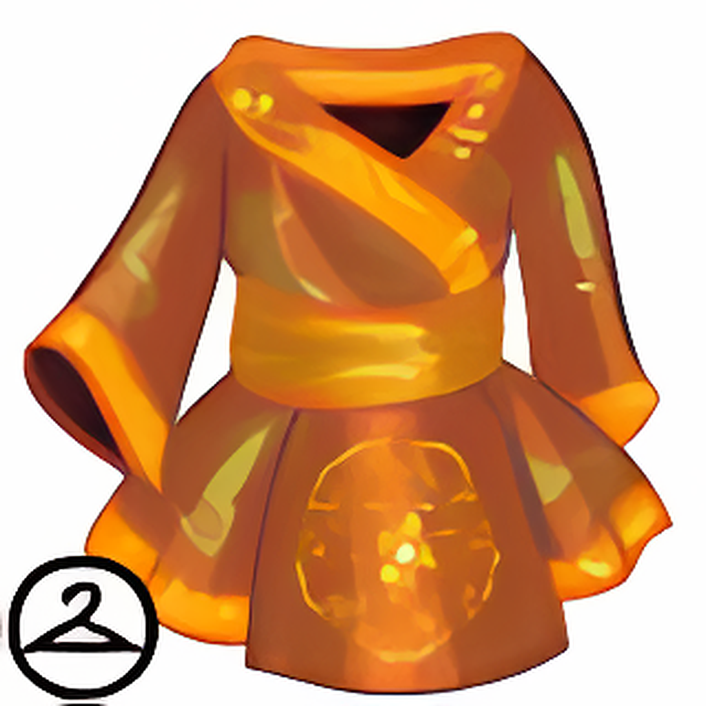 Dyeworks Orange: Elaborate Ninja Dress