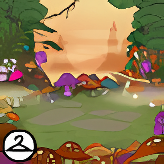 Hilltop Mushroom Background