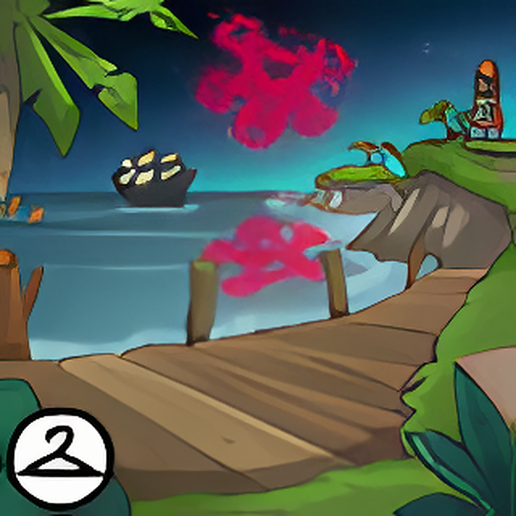 New Years in Krawk Island Background