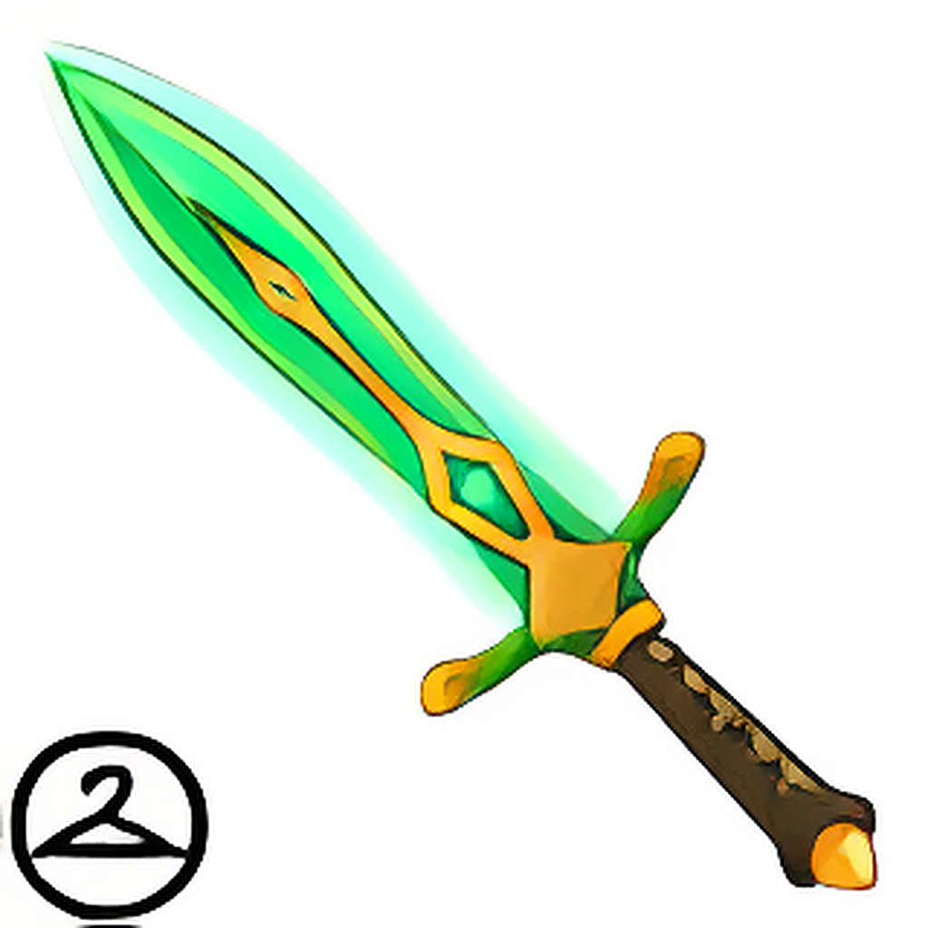 Powerful Emerald Sword
