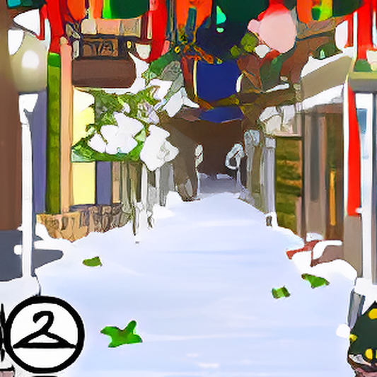 Winter Wonderland Alley Background