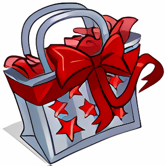 Silver NC Mall Second Birthday Goodie Bag
