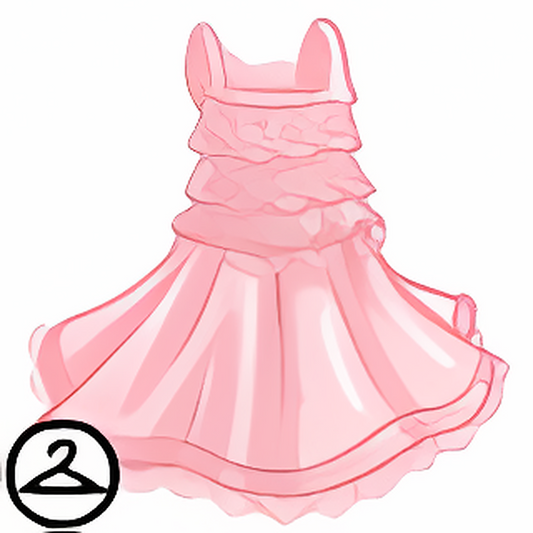 Dyeworks Pink: Maraquan White Lace Gown