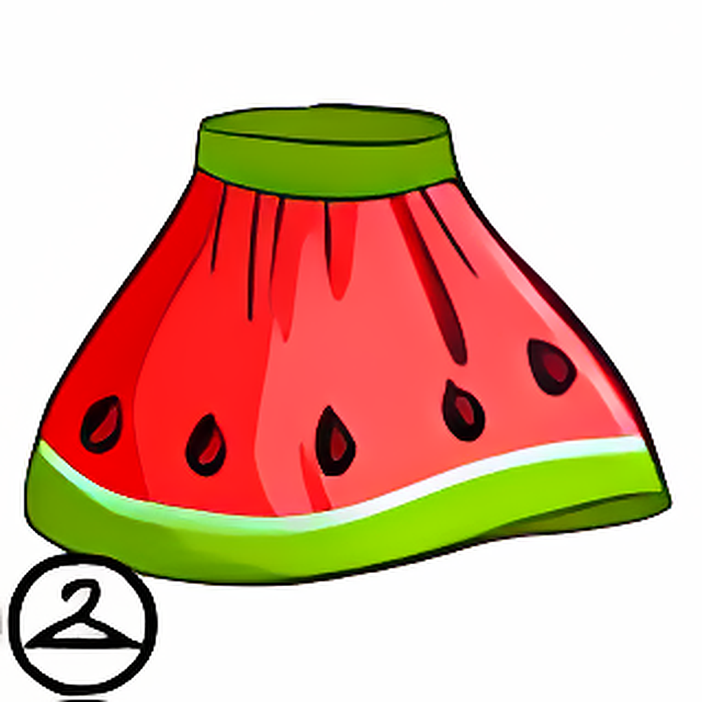 Cheerful Watermelon Skirt
