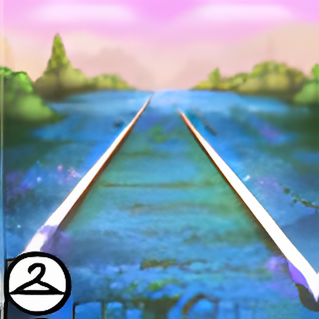 Premium Collectible: Overgrown Tracks Background