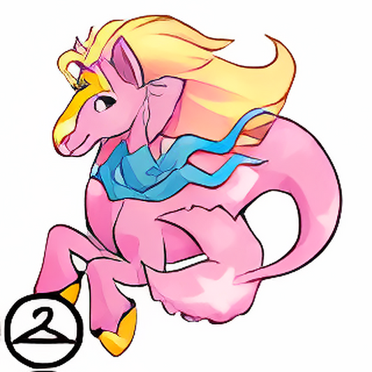 Prismatic Pink: Celebratory Anniversary Peophin