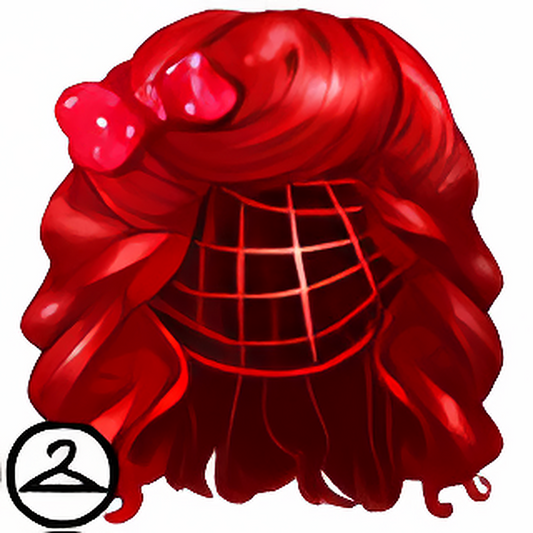 Long Shiny Red Wig
