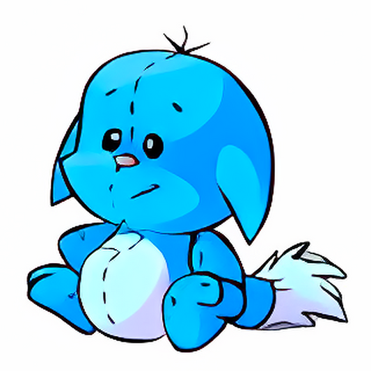 Magical Blue Kacheek Plushie