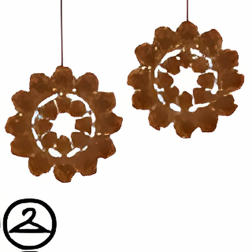 Hanging Pine Cone Wreaths