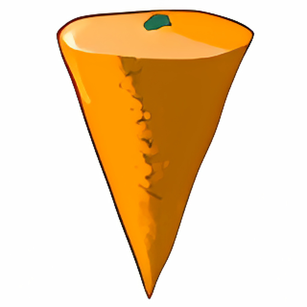 Cone-Shaped Orange