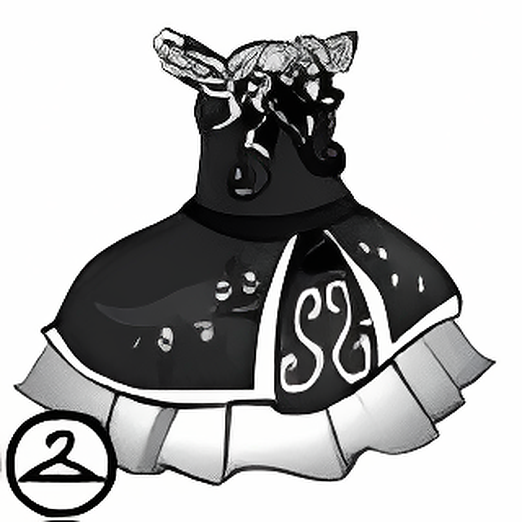 Black and White Fancy Dress