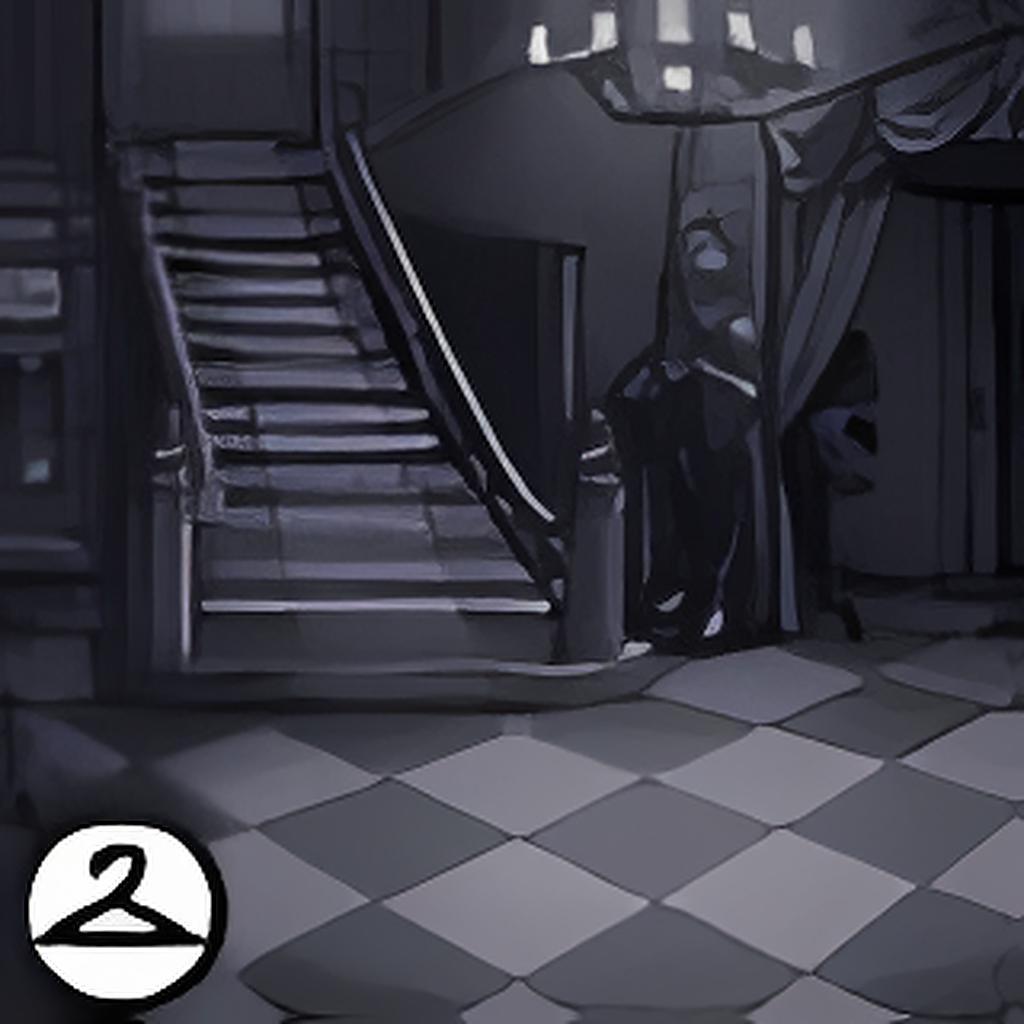 Spooky Old Foyer Background