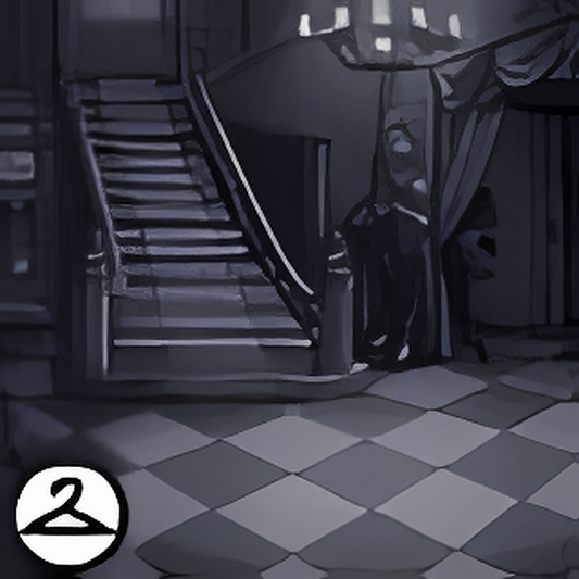 Spooky Old Foyer Background