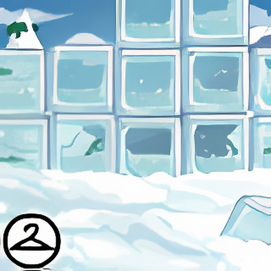 Ice Block Wall Background