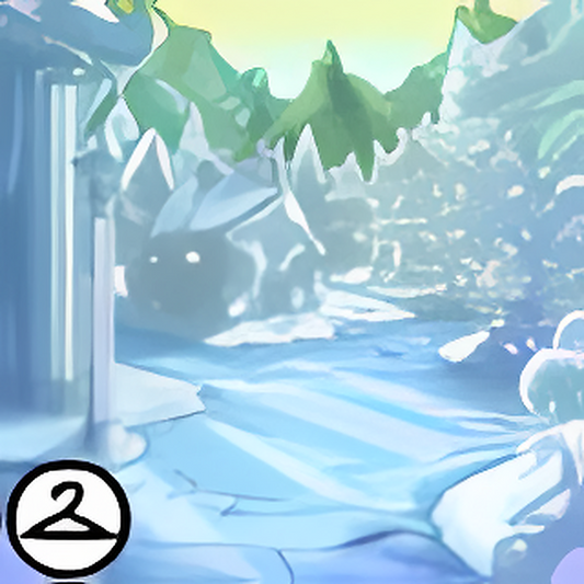 Magical Ice Town Background